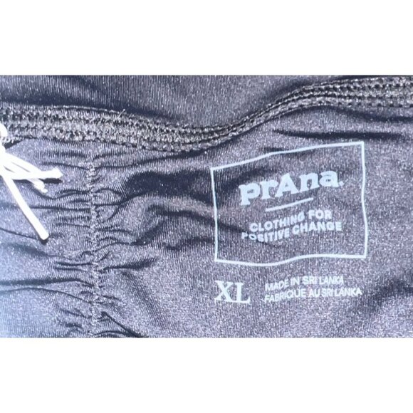 PrAna Womens XL Black Aurelia Swim Bottoms High Waist Ruched Back NWT - Picture 4 of 6